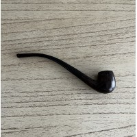 Ena lisa Curva mini Churchwarden lectura marron oscuro